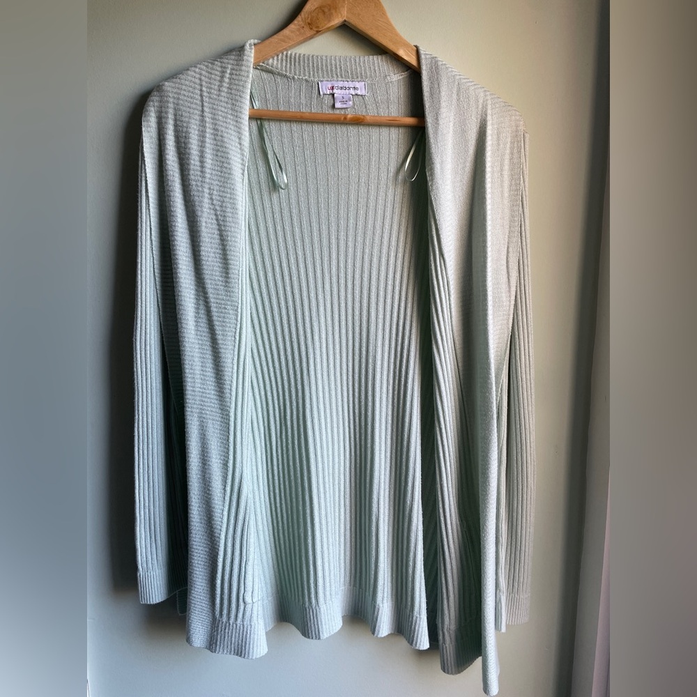 Women's Green Cardigan Sweater